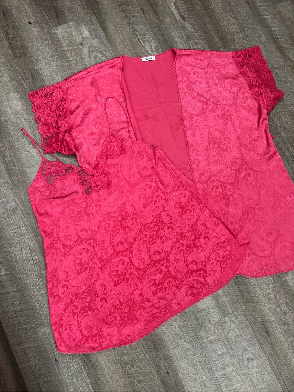 Vintage Nightgown and Robe Set M/L Romantic